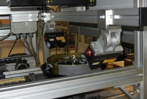 laser measurement of braking pads